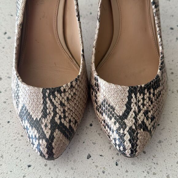 Antonio Melani Paton Leather Elegant Snake Print Stilettos Pumps Heels Size 10M - Picture 10 of 12
